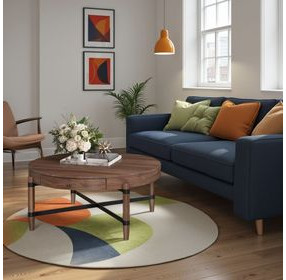 Tranquility Walnut Round Occassional Table Set