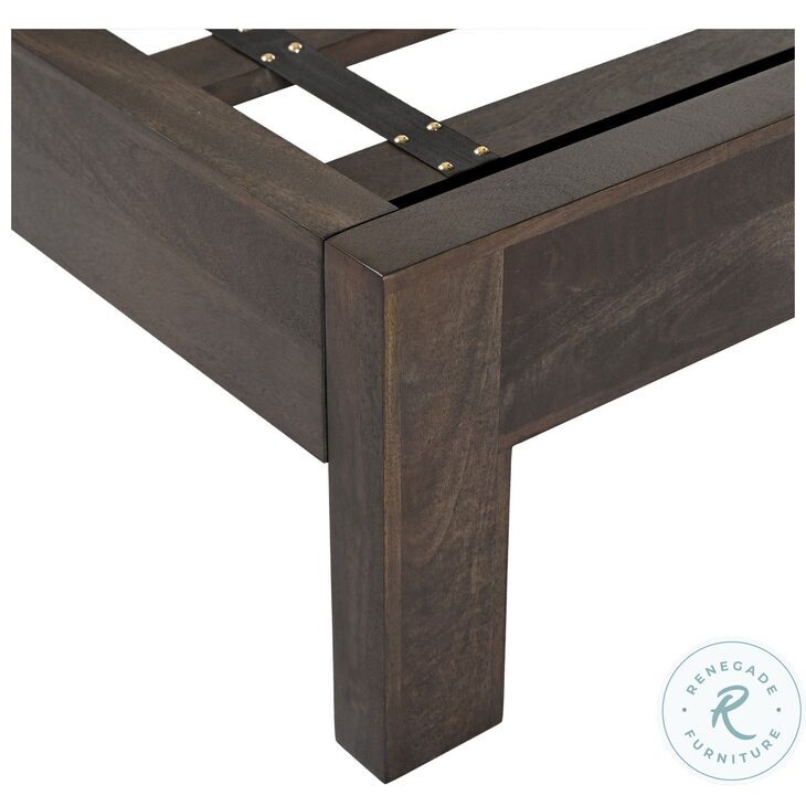 Cairo Dark Java Queen Platform Bed From World Interiors | Coleman Furniture