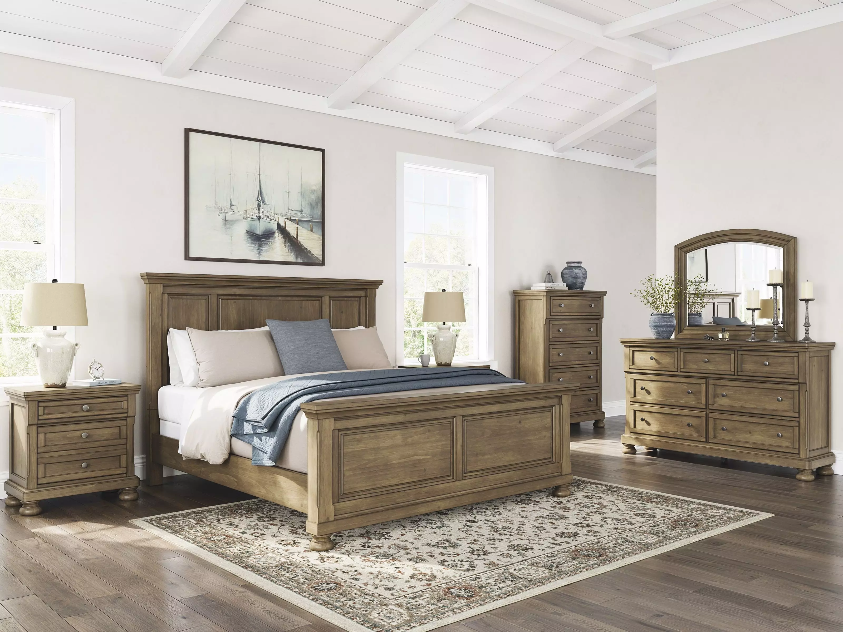 Vandenmore Medium Brown Panel Bedroom Set (Also known as Glarrison