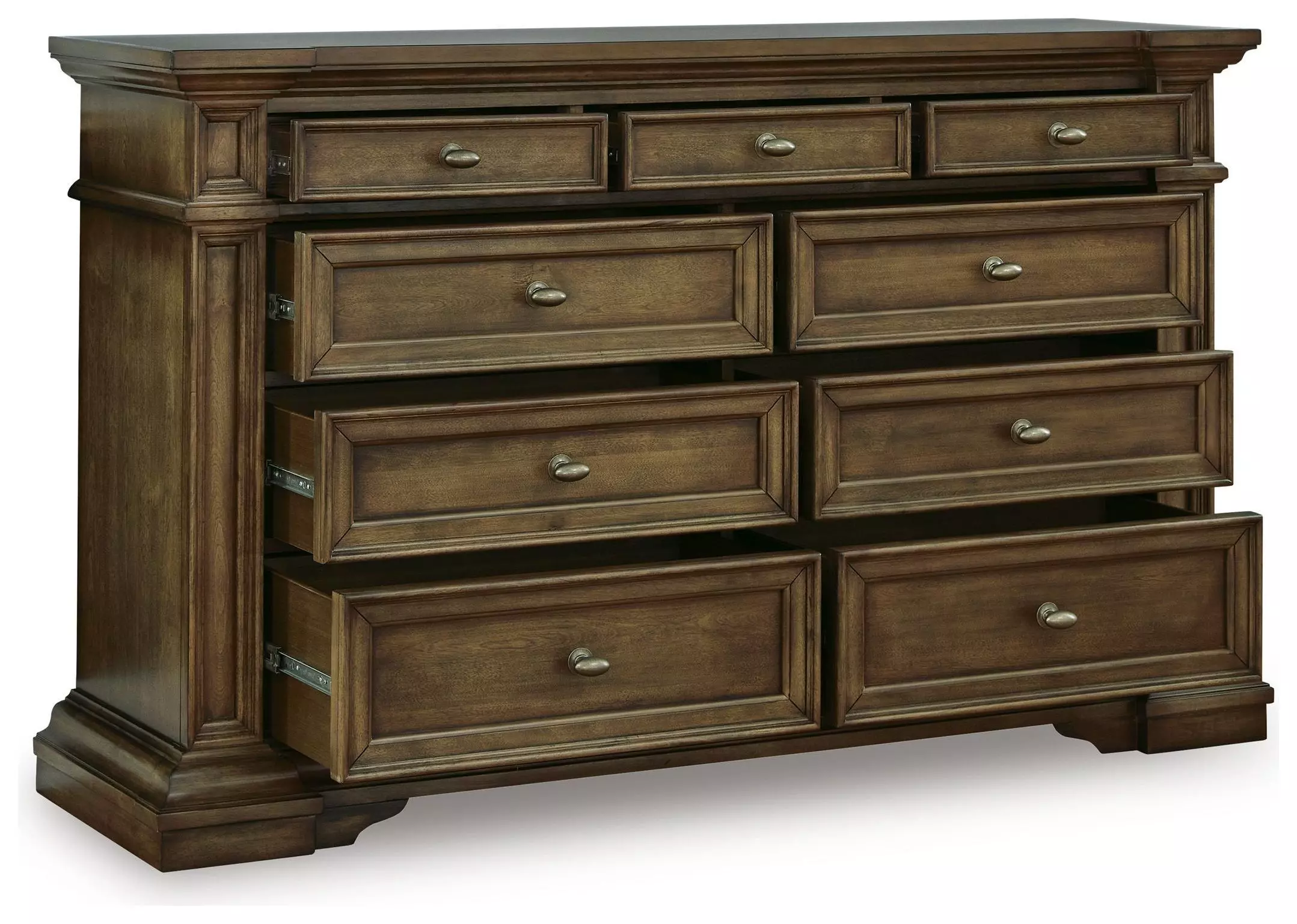 Channley Brown 9 Drawer Dresser (Also known as Thoridan) from