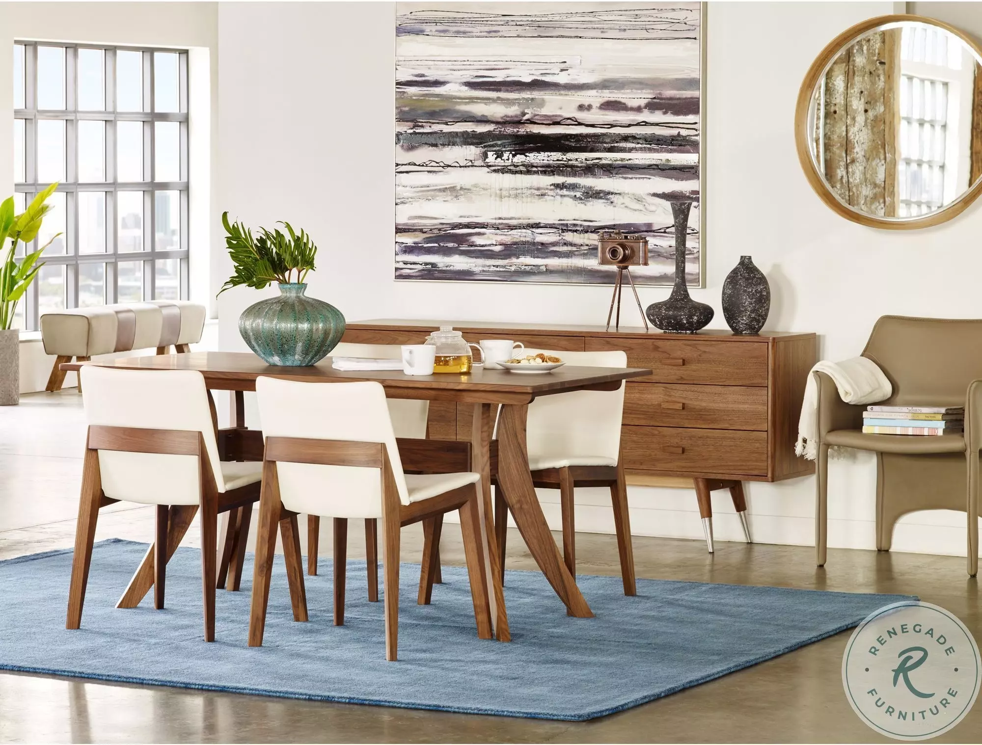 Florence Brown Rectangular Small Dining Table from Moes Home