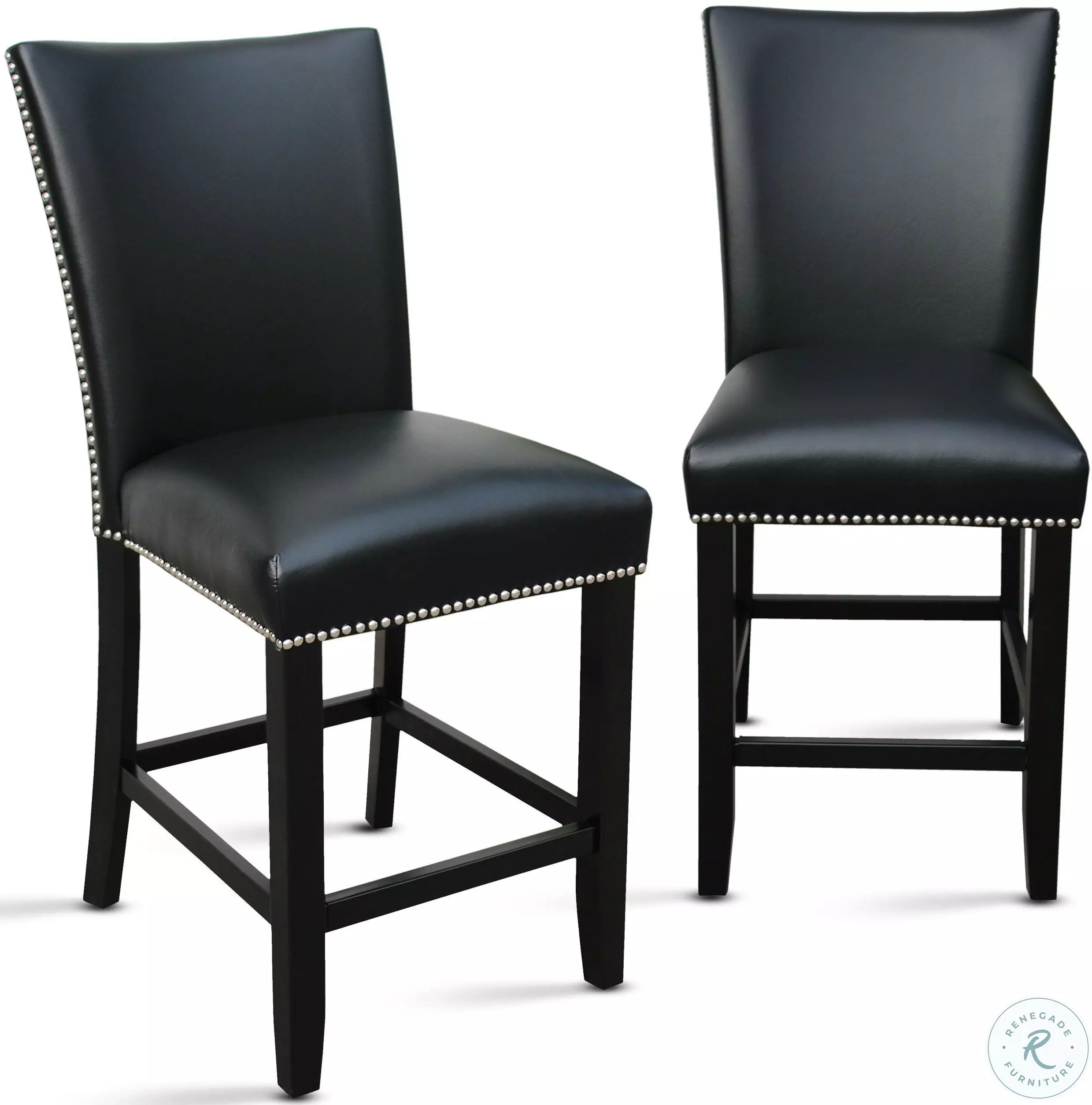 Steve Silver Camila Black Counter Chair Set of 2