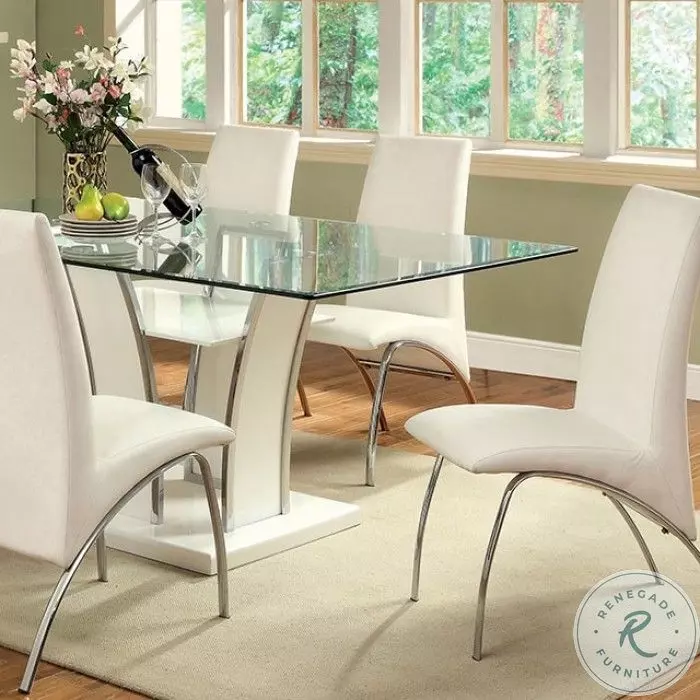 Dining table with white glass top online