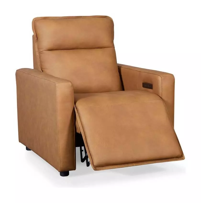 Adell Cambria Saddle Power Recliner with USB Charging from Leather