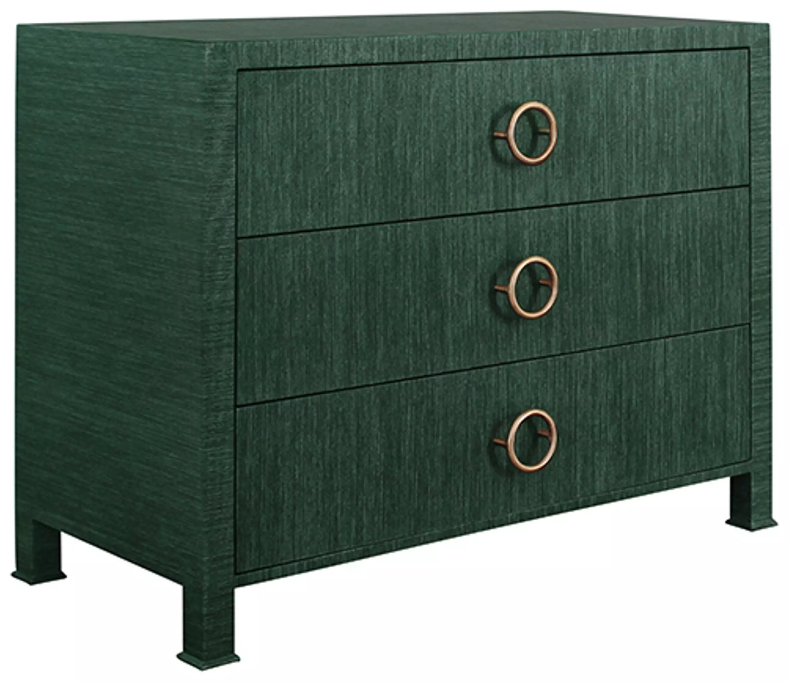 3 drawer green dresser Worlds Away Getty Chest- dark sage green dresser
