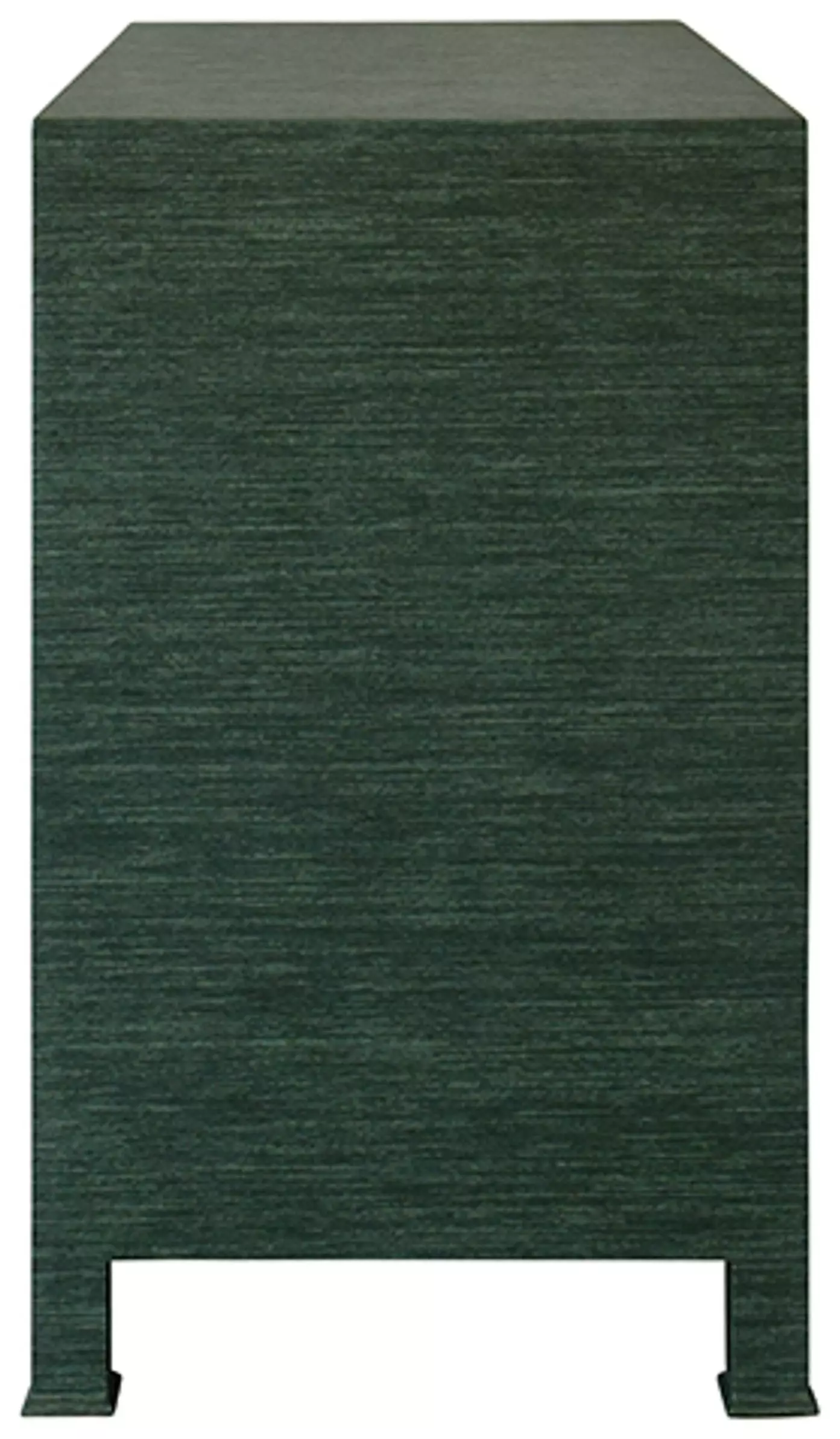 Getty Green Dyed Grasscloth 3 Drawer Soft Close Accent Chest From