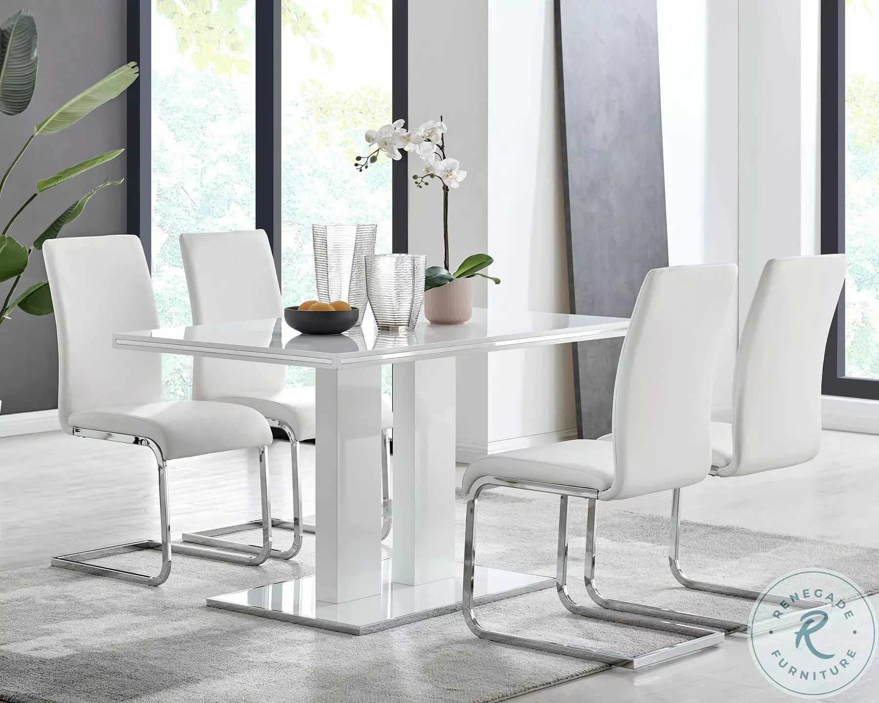 Amanda White Dining Room Set from Armen Living Coleman Furniture