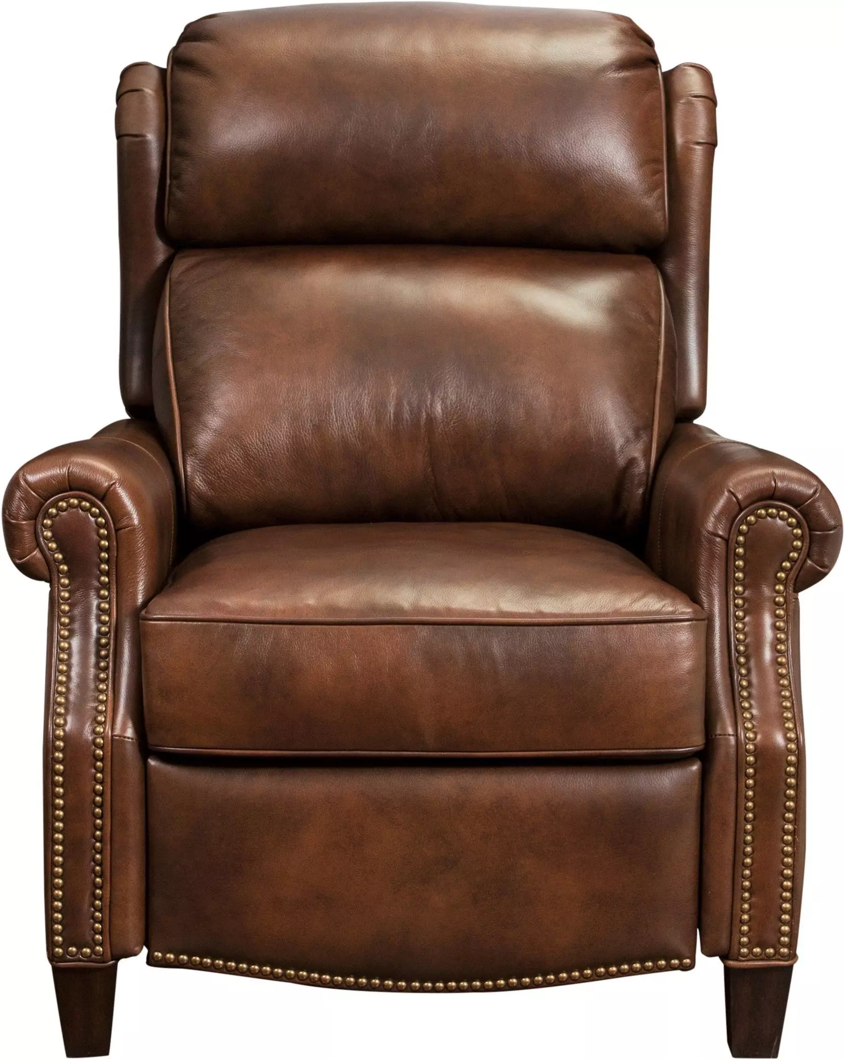 Meade Worthington Cognac Leather Recliner from Barcalounger