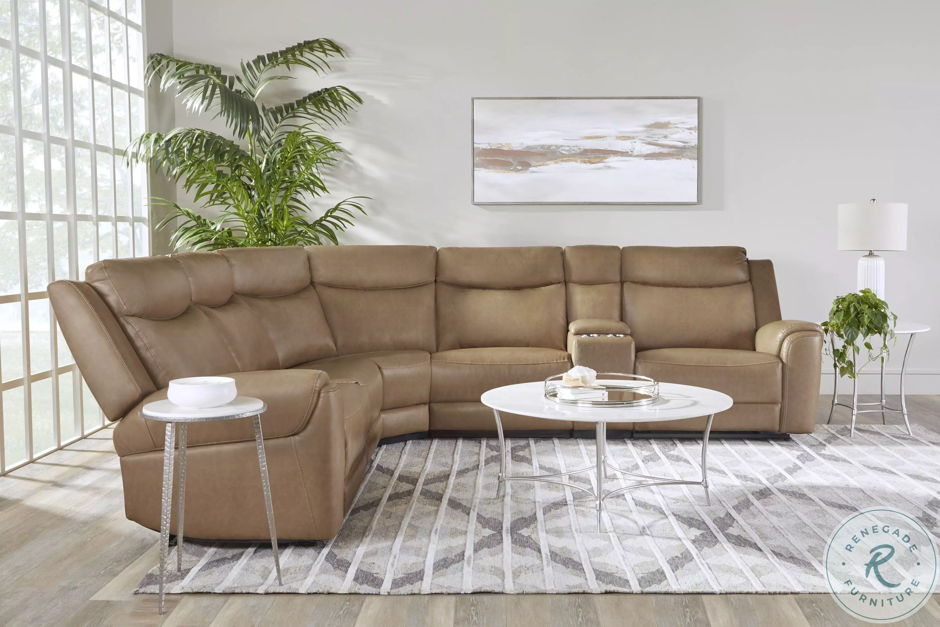 Momentum Cashew Modular Power Reclining Sectional from Parker
