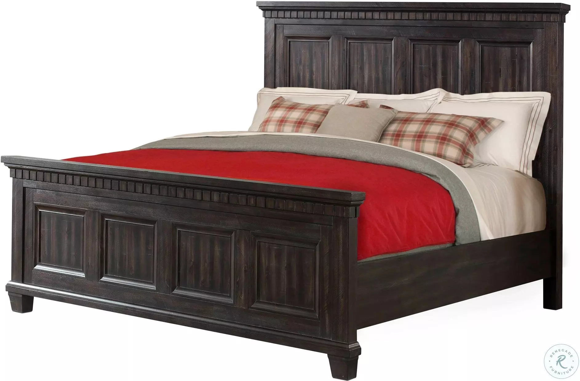 Steele Smokey Walnut Panel Bedroom Set from Elements Furniture Coleman Furniture
