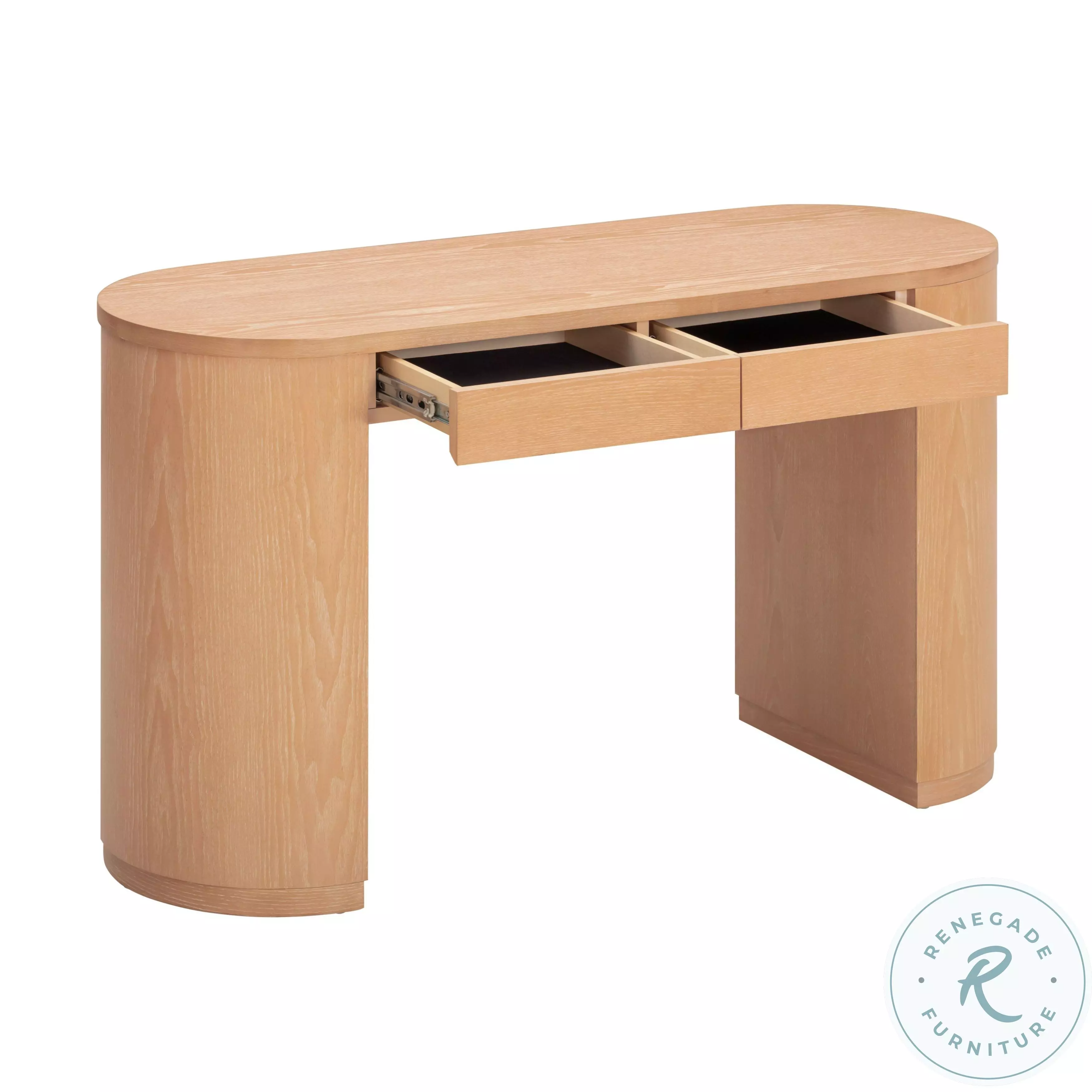 Marlow Natural Wood Writing Desk From Coleman Furniture | Coleman