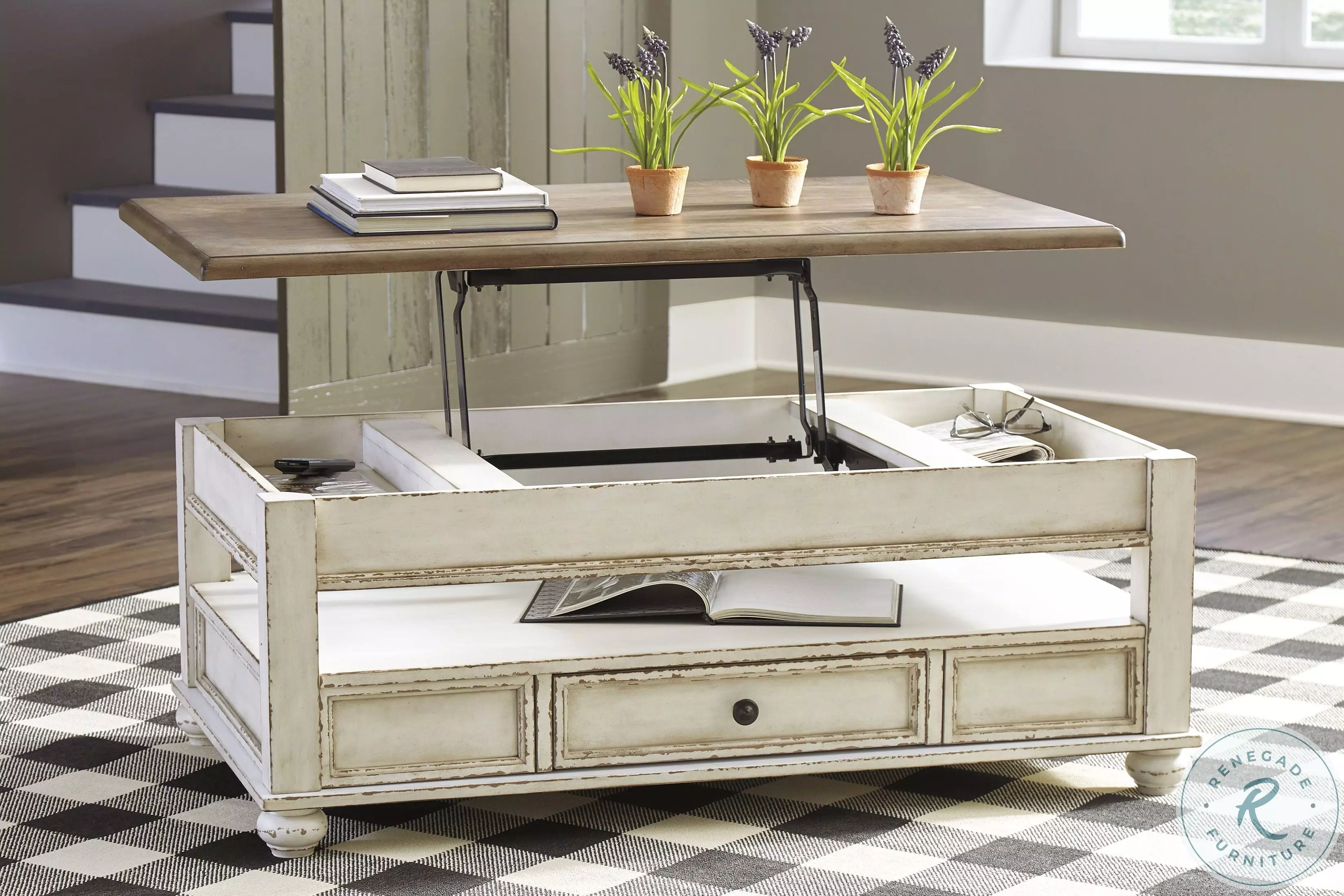 Ashley furniture white coffee table hotsell