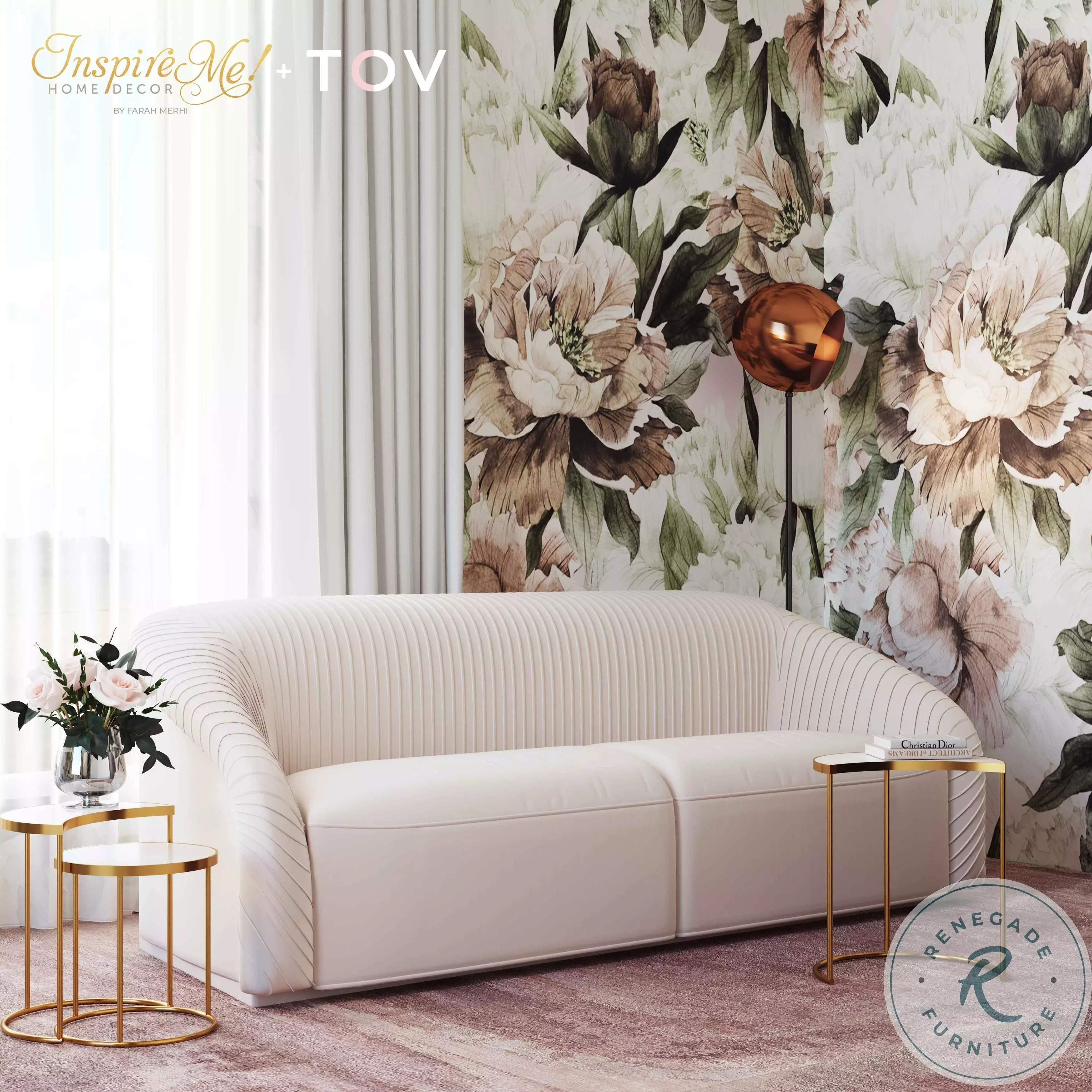 Velvet sofa beige discount